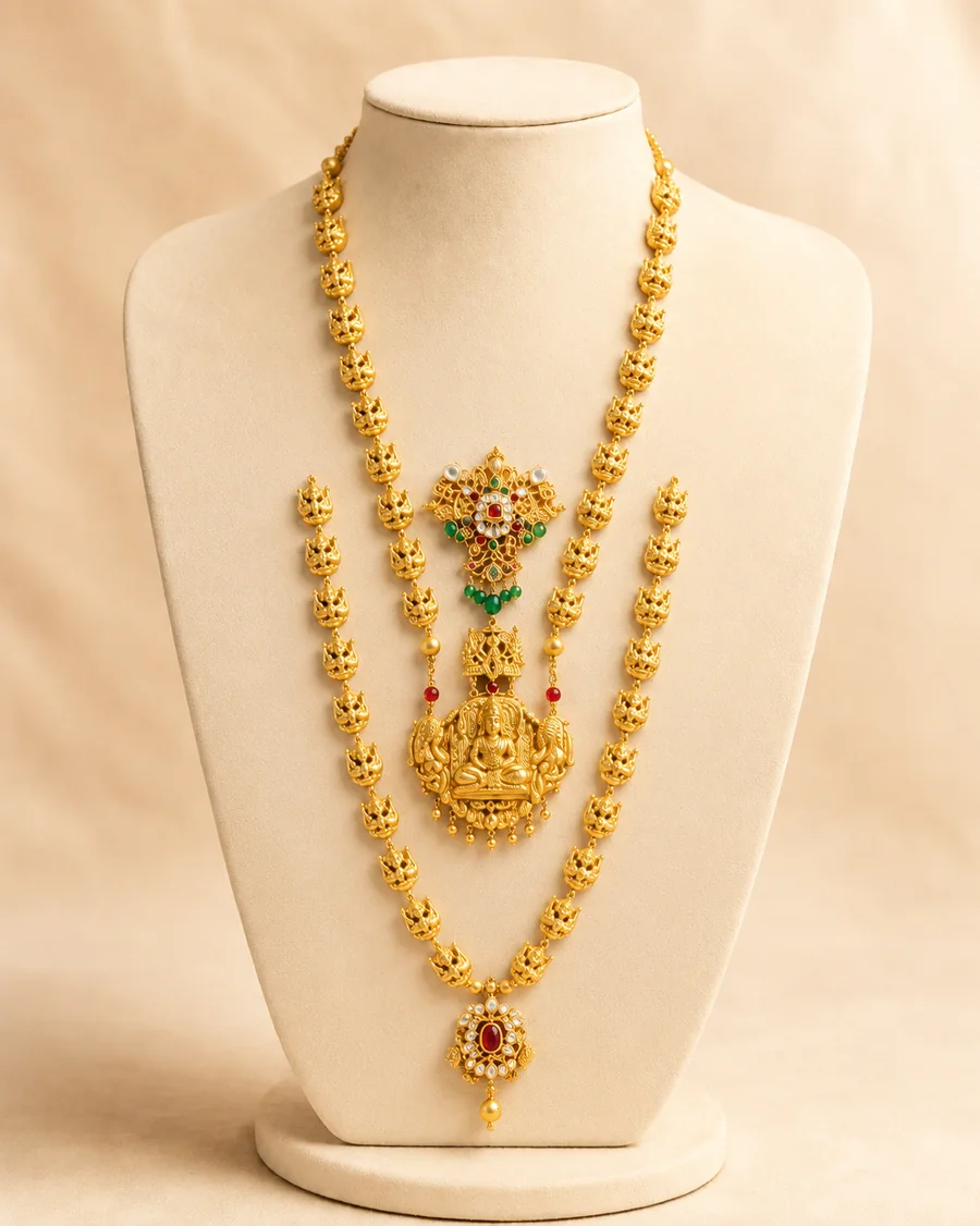 Temple necklace set